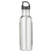 Bouteille D'eau Vase antique de fleurs jaunes (Dos)