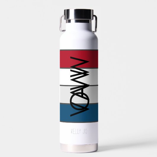 Bouteille D'eau VAWW Brand Stripes Water Bottle (Avant)