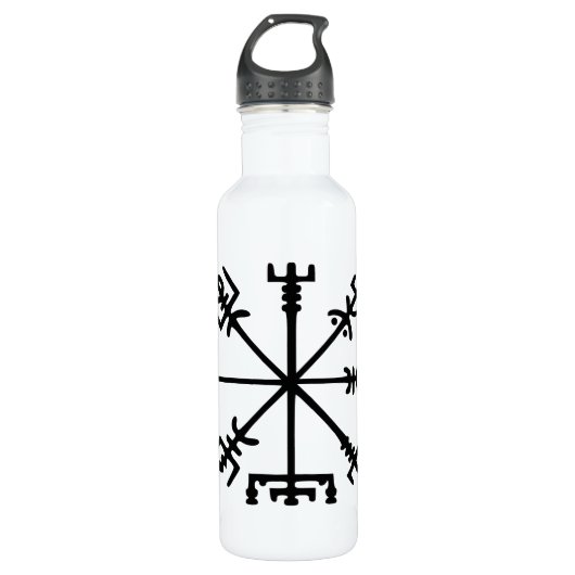 Bouteille D'eau Vegvísir (boussole de Viking) (Devant)