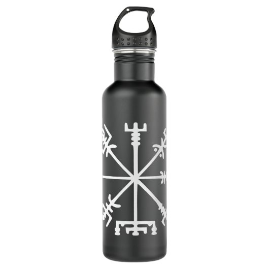 Bouteille D'eau Vegvísir (boussole de Viking) (Devant)