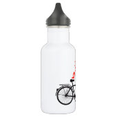 Bouteille D'eau vélo tandem avec de mignons inséparables (Gauche)