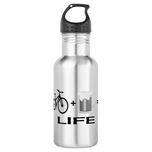 Bouteille D'eau Vélos et bière ! (Devant)