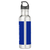 Bouteille D'eau Ventilateur de monogramme photo personnalisé (Dos)