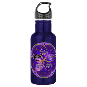 Bouteille D'eau Vénus Fleur de l'amour finART rose violet