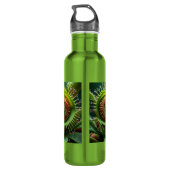 Bouteille D'eau Vénus Flytrap Floral Vert et Rouge (Dos)