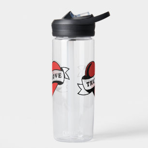 Bouteille D'eau Véritable amour Tatouage Coeur Design romantique