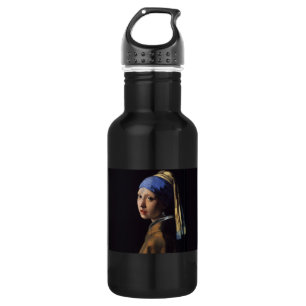 Bouteille D'eau Vermeer Girl Pearl Élevant Masterpiece Peinture