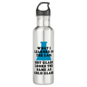 Bouteille D'eau Verre drôle de laboratoire de chimie (Devant)