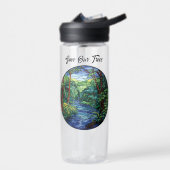 Bouteille D'eau Verre tendu Rivière Jungle Rond Personnalisé (Gauche)