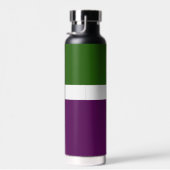 Bouteille D'eau Vert blanc violet couleur pâle Design de bloc de c (Plage)