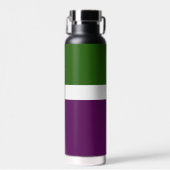 Bouteille D'eau Vert blanc violet couleur pâle Design de bloc de c (Avant)