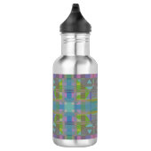 Bouteille D'eau Vert bleu violet géométrique (Droite)