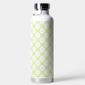 BOUTEILLE D'EAU VERT CLAIR AVEC FLEURS DE DAISY BLANCHES (Droite)