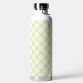 BOUTEILLE D'EAU VERT CLAIR AVEC FLEURS DE DAISY BLANCHES (Droite)