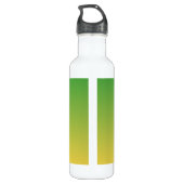 Bouteille D'eau Vert et jaune foncé personnalisé (Dos)