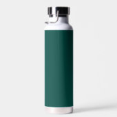 Bouteille D'eau Vert foncé | Écriture de monogramme personnalisée (Plage)
