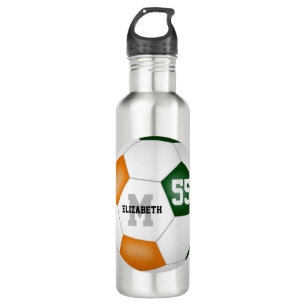 Bouteille D'eau vert orange soccer fille garçon école couleurs de 