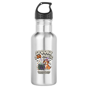 Bouteille D'eau Vibes de magie de chien d'Halloween