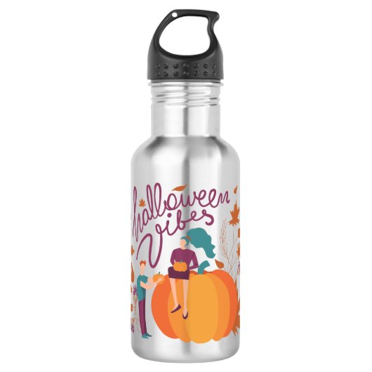 Bouteille D'eau Vibes d'Halloween (Devant)