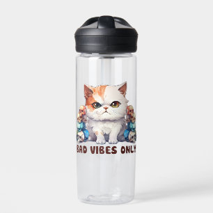 Bouteille D'eau Vibes incorrectes uniquement - Fierce Chat & Skuls