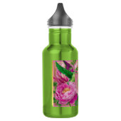 Bouteille D'eau Vibrant Botanique Monogrammé Hummingbird (Gauche)