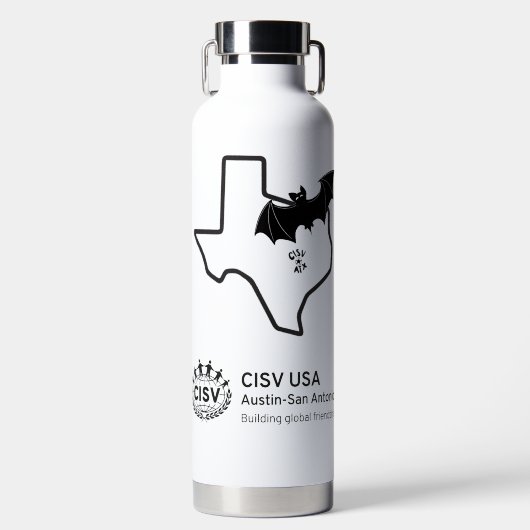 Bouteille D'eau Vide Cuivre CISVATX Isolé (Avant)