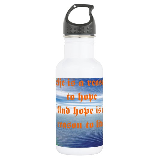 Bouteille D'eau Vie et espoir (Devant)
