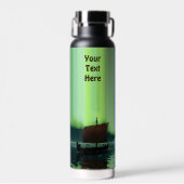 Bouteille D'eau Viking Ship Under Northern Lights (Avant)