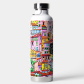 Bouteille D'eau Village italien animé (Droite)