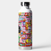 Bouteille D'eau Village italien animé (Droite)