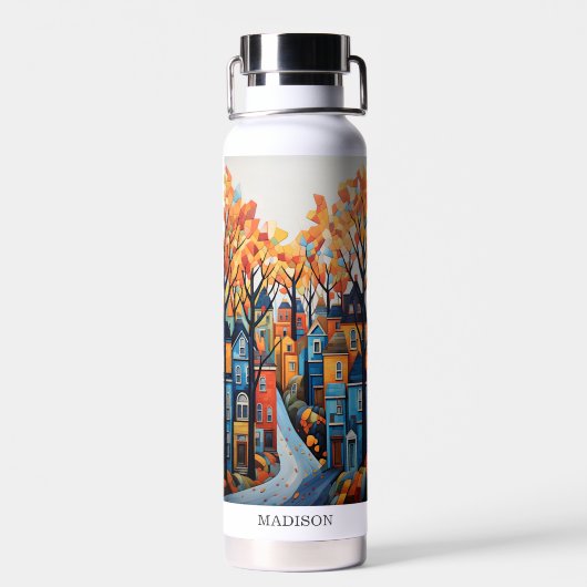 Bouteille D'eau Ville colorée (Arrière)