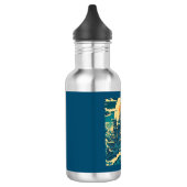 Bouteille D'eau Ville d'Atlantis 2 - Style Woodblock (Gauche)