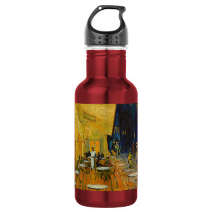 Bouteille D'eau Vincent van Gogh - Terrasse de café la nuit