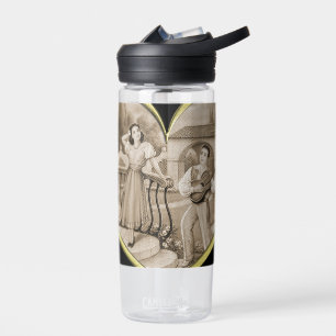 Bouteille D'eau Vintage couple Romance, homme et femme amour