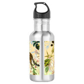 Bouteille D'eau Vintage Flower Jungle Tropical (Dos)
