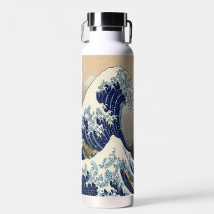 Bouteille D'eau vintage japonais art paysage océanique grande vagu