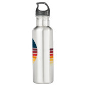 Bouteille D'eau Vintage Retro Stripe Sun 1979 (Dos)