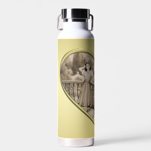 Bouteille D'eau Vintage Romance couple, homme et femme, or