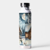 Bouteille D'eau Vintage/Russe/Snowman/Noël (Gauche)
