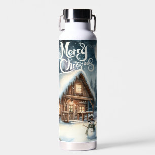 Bouteille D'eau Vintage/Russe/Snowman/Noël