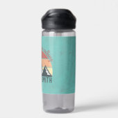 Bouteille D'eau Vintages pastels montagnes appellent monogram (Arrière)