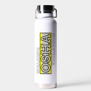 Bouteille D'eau Violation de l'OSHA à pied