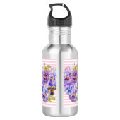 Bouteille D'eau Viole Vintage  femmes rose (Dos)