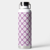 BOUTEILLE D'EAU VIOLET AVEC FLEURS DE DAISY BLANCHES (Plage)