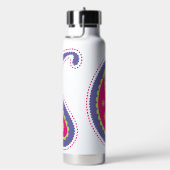 Bouteille D'eau Violet et rose paisley (Évier)