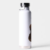 Bouteille D'eau Violon aux fleurs. (Plage)