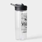 Bouteille D'eau Virgo Zodiac Mot Cloud Inspiration (Droite)