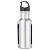 Bouteille D'eau Visage de loup dans la forêt d'imaginaires sombres (Dos)