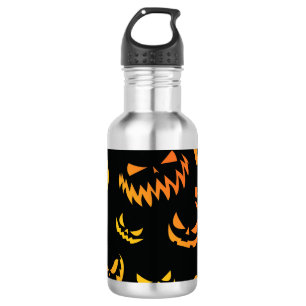 Bouteille D'eau Visage du Citrouille Jack-o'-lantern