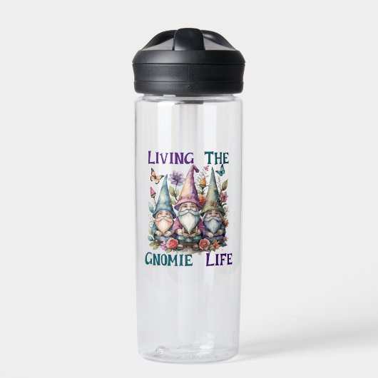 Bouteille D'eau Vivre la vie de gnome (Extérieur)